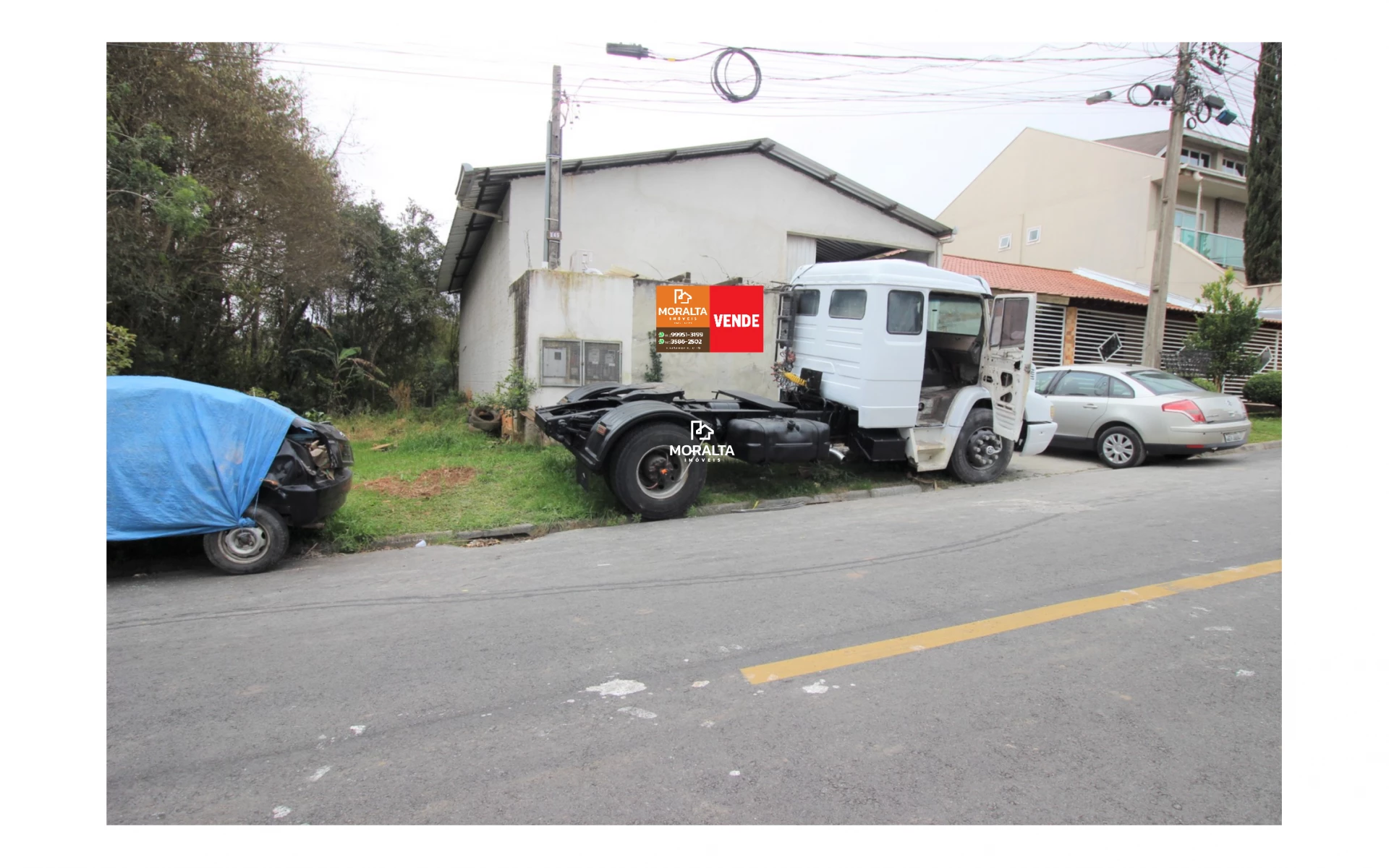 Terreno com barracão  de 170 m² à venda - Bairro Colônia Rio grande