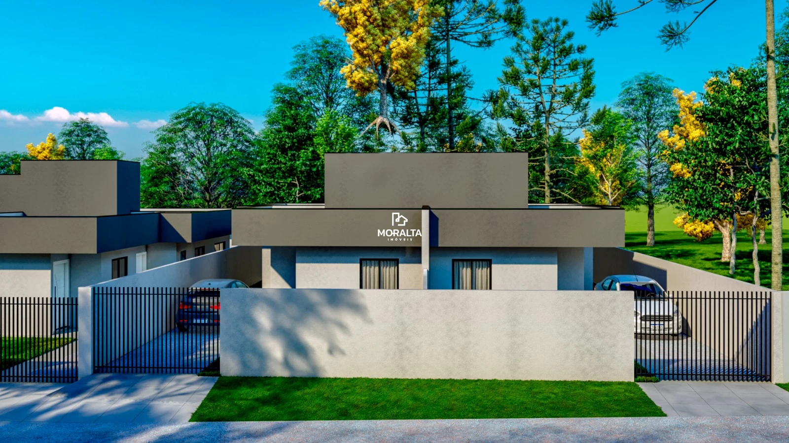 Casa Nova á Venda com 3 Quartos sendo uma Suite